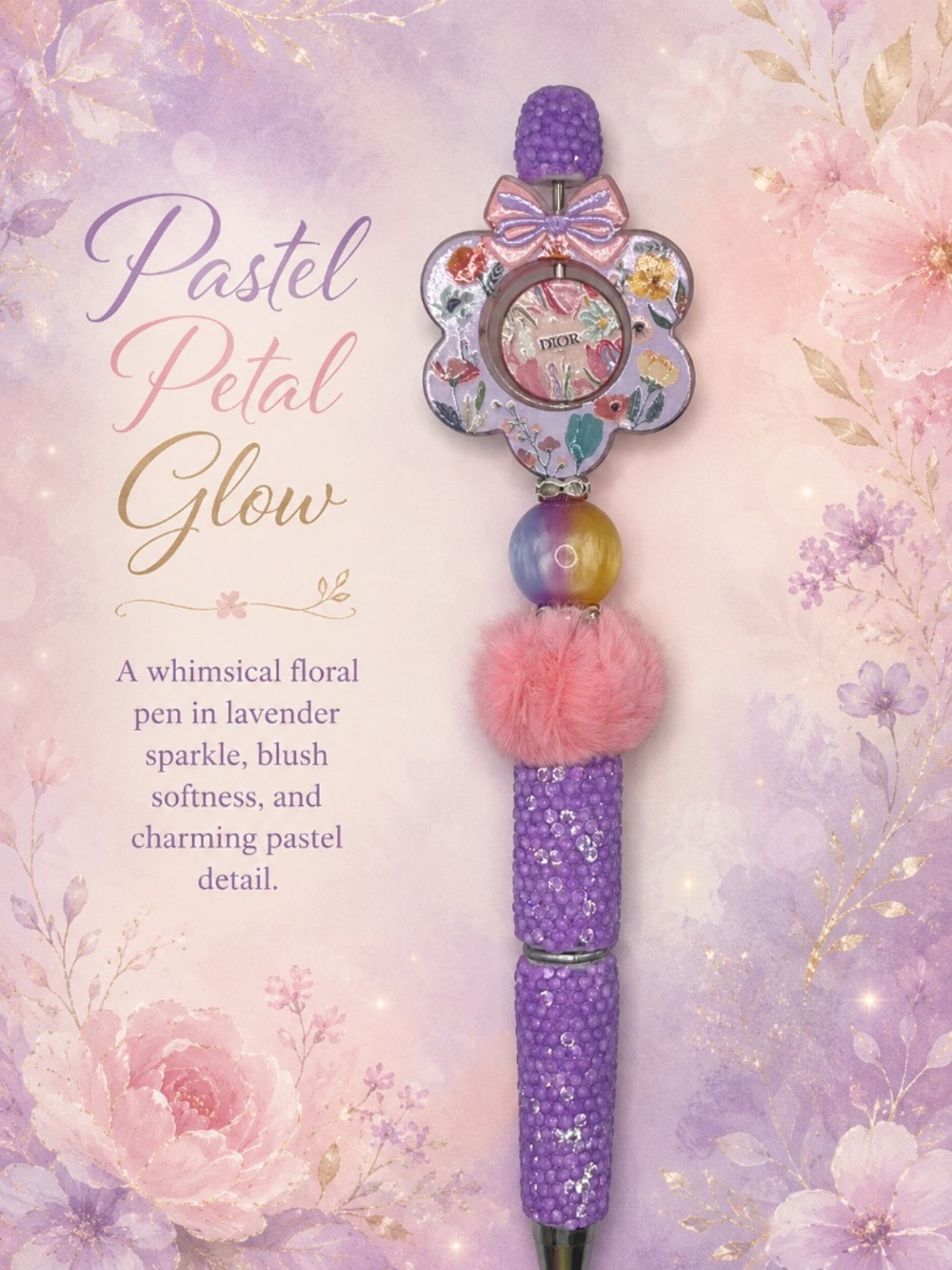 Lavender Garden Whimsy Pen